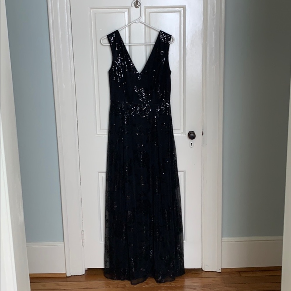 Black sequin prom dress (vneck)